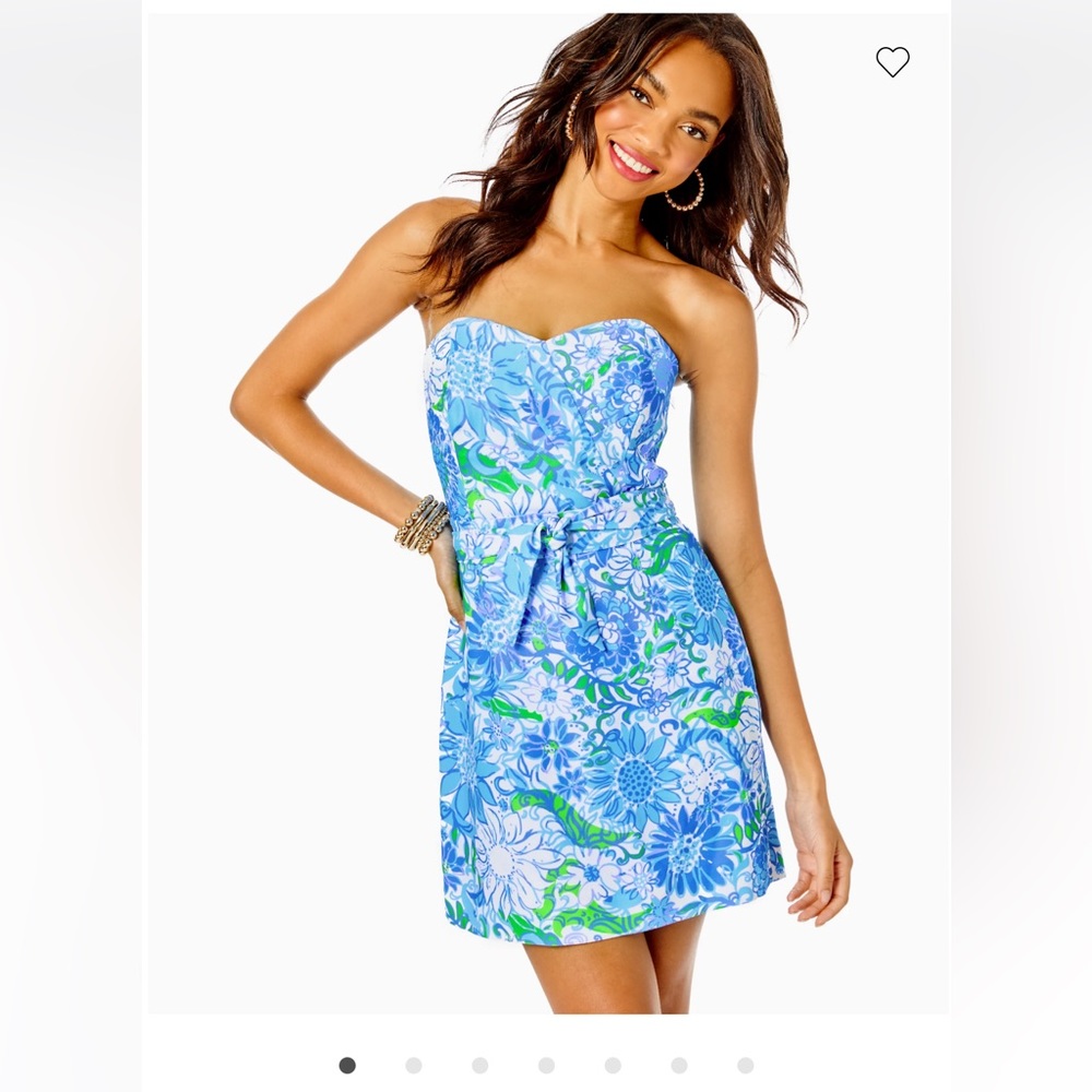Lilly Pulitzer Kylo Romper Strapless Skirted Shorts - 18793